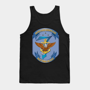 Navy - Seventh Fleet wo Txt Tank Top